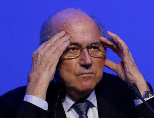 FIFA president Blatter, inexplicably, has turned a blind eye to corruption charges in football. AP photo