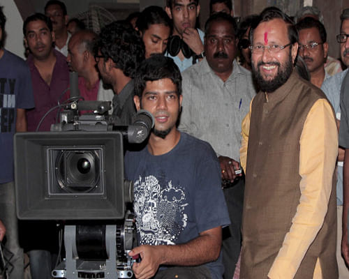 Information and Broadcasting Minister Prakash Javadekar today said the government plans to accord the Centre of National Excellence status to the country's two premier film institutes, FTII-Pune and SRFTI-Kolkata, and will bring a law in this regard in Parliament soon. PTI photo