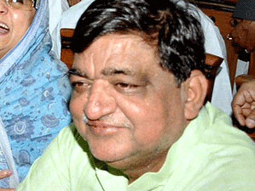 'Centre was trying saffronise the country by appointing RSS and BJP men as Governors in states. This is dangerous for democracy,' SP National General Secretary Naresh Agarwal said. PTI file photo