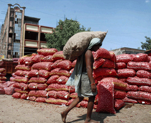 With onion prices soaring again, the Centre on Tuesday asked states to come down heavily on hoarders, while announcing a slew of measures to thwart the upward trend. PTI File Photo