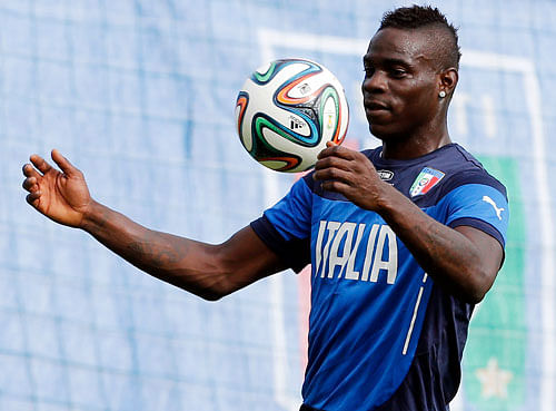 strike force: Italy will back their star forward Mario Balotelli to come good against spirited Costa Rica. reuters