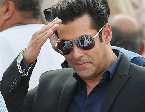 It's a known that superstar Salman Khan's  friends and fans fondly call him 'bhai', but he says that only boys should address him that. PTI photo