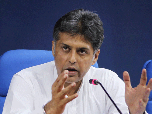 Former Information and Broadcasting Minister Manish Tewari says governors who are being nudged by the government to resign should refuse to step down to protect the Constitution. PTI file photo