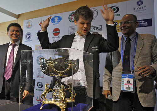 Indian chess ace Viswanathan Anand had to be content with a joint fifth finish even as reigning world champion Magnus Carlsen scripted history by winning the World Blitz Championship that concluded here. Reuters file photo