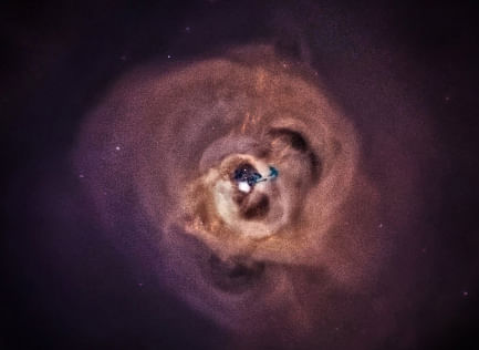 NASA handout of the Perseus Cluster taken by the Chandra X-ray observatory. Reuters