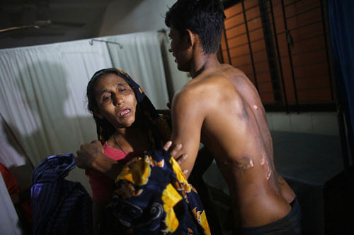 Wife-beating,a  New TRP mantra for TV soaps. Reuters photo for representation only