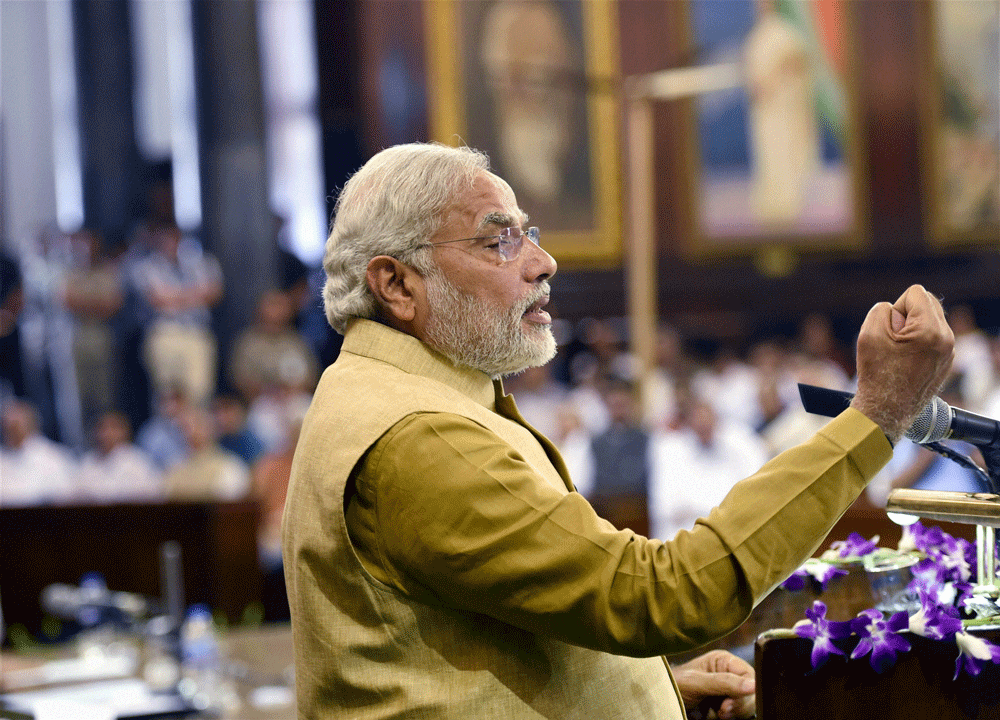 With Prime Minister Narendra Modi's emphasis on social media, the government today released on YouTube and other sites a five-and-a-half minute video clip projecting highlights of the NDA's first month in office. PTI file photo