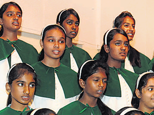 An air of nostalgia gripped the Bishop Cotton Girls' School auditorium as the school flagged off celebrations for its sesquicentennial (150th) year on Saturday. DH photo