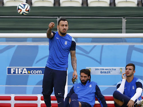 Greece Konstantinos Mitroglou is crucial for his sides' chances. Reuters photo