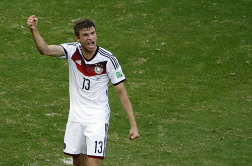 Thomas Mueller will lead Germany's raids against Algeria in their pre-quarterfinal match. Reuters photo