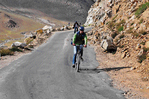 Cycling to the top of the world