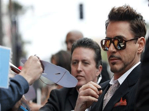 Actor Robert Downey Jr. reportedly has been trying to help his son with his drug addiction. Reuters file photo