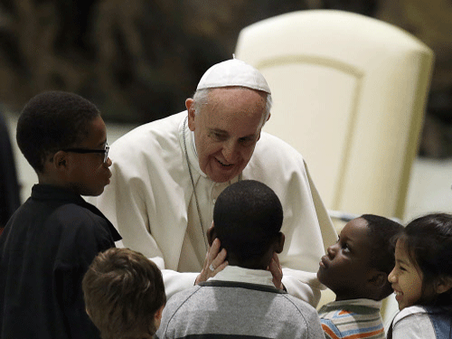 Pope Francis begged forgiveness today from the victims of clergy sex abuse as he held his first meeting with several abuse survivors but another victim called the gathering nothing more than ''a PR event'' AP file photo."
