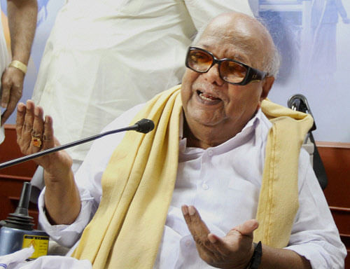 DMK chief M Karunanidhi and TNCC president BS Gnanadesikan said the government should step in to remove any kind of dress code in public functions. PTI file photo
