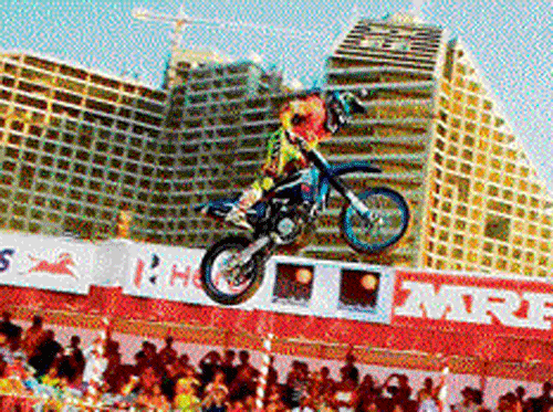 Santosh, a multiple national supercross and dirt track champion, wanted to be a rider ever since he was a kid. DH photo