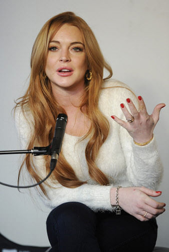 Actress Lindsay Lohan says if she had her way, she wouldn't be a "celebrity". "People have certain perceptions of me. AP file photo