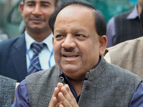 Union Health Minister Harsh Vardhan informed Rajya Sabha today that the government is considering to roll out a National Health Assurance Mission (NHAM) to reduce the "out of pocket" spending on health care by the common man. PTI file photo