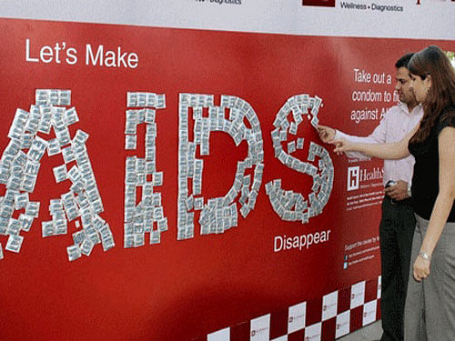 Global AIDS-related deaths and new HIV infections have fallen by over a third in a decade, raising hopes of beating the killer disease by 2030, the United Nations said today.  For representation purpose only. PTI file photo