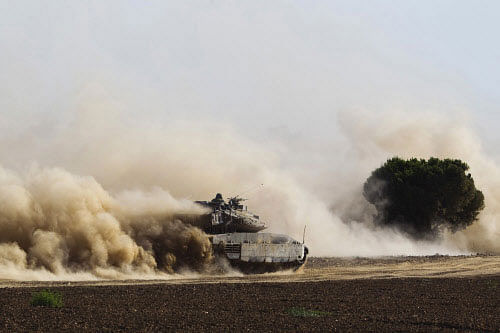 Israel today launched a ground offensive in the Gaza Strip even as hectic diplomatic efforts continued to broker a ceasefire to end the 10 days of conflict that has killed 237 Palestinians. AP photo