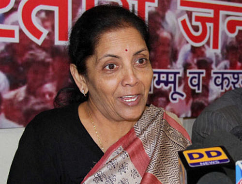 'Since the consultations could not result into satisfactory outcome, on the request of the US, the Dispute Settlement Body established the WTO dispute panel in May. Once the panel is composed, the panel proceedings shall be finalised by the WTO secretariat,' Commerce and Industry Minister Nirmala Sitharaman said in a written reply to the Lok Sabha. PTI file photo