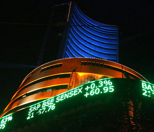 The benchmark Sensex on Tuesday extended its winning run to the sixth straight session and soared 311 points to reclaim the 26,000-mark at close as robust earnings from key bluechips boosted investor sentiment. PTI file photo