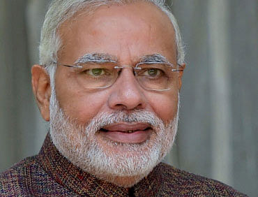 Prime Minister Narendra Modi Saturday launched an interactive online platform that allows people to share ideas and suggestions and  participate in the country's governance. PTI photo