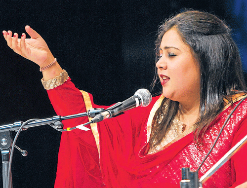 Sufi artiste Ragini Rainu during a performance.
