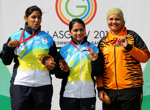 Young Rajasthan girl Apurvi Chandela got India their second gold from the shooting range, winning the 10M air rifle event at the Commonwealth Games here on&#8200;Saturday even as compatriot Ayonika Paul boosted the medal tally with a silver from the same event. AP photo