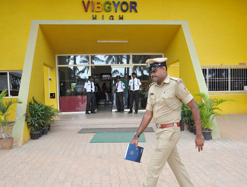 The Education Department and the Karnataka State Commission for the Protection of Child Rights (KSCPCR), which have taken cognisance of the alleged misconduct by a physical education instructor at Sri Sri Ravishankar Vidyamandir, are awaiting a report on the case from the school management.  DH photo
