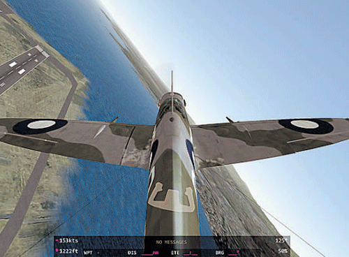 A screenshot of the flight simulator game "Infinite Flight" on iOS. INYT