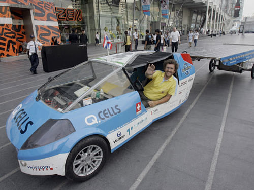 An Australian solar car has broken a 26-year-old world speed record, potentially establishing itself as the fastest electric vehicle over a distance of 500 kilometres, on a single battery charge. AP Photo for representational purpose only