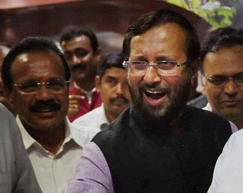 A delegation of the two organisations met Environment and Forest Minister Prakash Javadekar on Tuesday to convey their protest against the green signal given by the Genetic Engineering Approval Committee (GEAC) on July 18 for field trials of 15 GM crops, including rice, mustard, cotton, chickpea and brinjal. PTI file photo