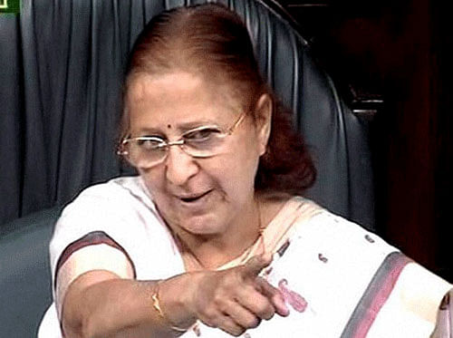 Lok Sabha Speaker Sumitra Mahajan Wednesday said she would take a decision on the Leader of Opposition issue within four days. PTI photo