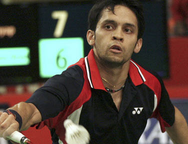 Indian shuttler Parupalli Kashyap reached the 2014 Commonwealth men's singles final with a hard-fought 2-1 win over England's Rajiv Ouseph at the Emirates Arena here Saturday. File photo -AP