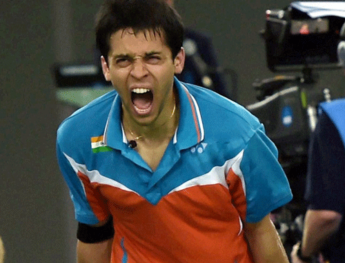Kashyap played out of his skin to avenge his loss to Ouseph, who had beaten him at the 2010 Games in New Delhi. PTI photo