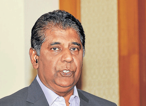 Tennis legend Vijay Amritraj during a media interaction in Bangalore on Tuesday. DH PHOTO