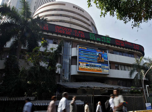 A benchmark index of Indian equities markets was trading flat - 9.12 points or 0.04 percent up in Thursday's early morning trade session, a day after it plunged 242 points. Reuters file photo