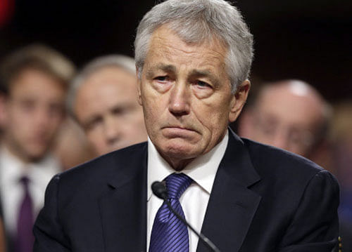 US Defence Secretary Chuck Hagel arrived here today on a three-day visit and is expected to discuss regional security situation, defence deals worth over Rs 20,000 crore and joint military hardware development projects with the Indian political and military leadership. AP file photo