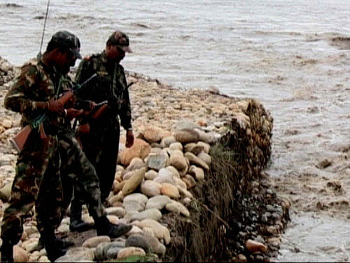 Pakistani authorities today assured their BSF counterparts that a jawan, who was captured in their territory after being swept away by a strong current of the Chenab river in Jammu and Kashmir, will be handed back tomorrow. PTI file photo of Chenab river