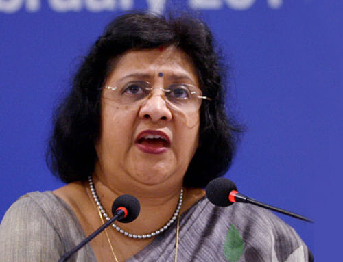 ''The suggestion that I have made, which has been accepted by the banks that I have talked to, is that we will try to bring in an external management agency who will oversee the day to day running of the company,'' State Bank of India Chairman Arundhati Bhattacharya said. PTI file photo