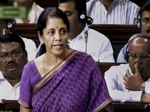Minister of State for Finance Nirmala Sitharaman said in a written reply to Lok Sabha. PTI file photo