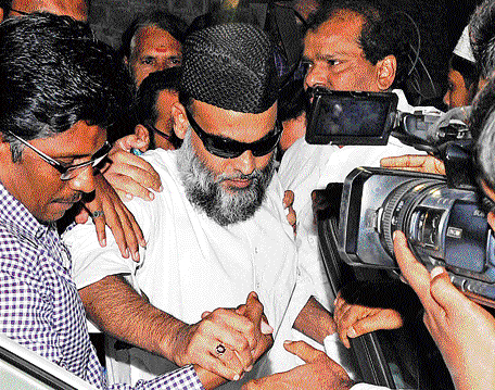 Peoples Democratic Party (PDP) leader Abdul Nazir Maudany, accused in 2008 Bangalore serial blasts, has sought extension of his one-month interim bail for eye surgery and treatment to other ailments / Dh fil ephoto