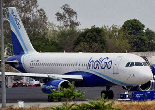 A Mumbai-bound Indigo Airlines flight, carrying 101 persons, made an emergency landing at the city airport here today after a bird hit the airplane after its take off, Airport officials said. PTI file photo