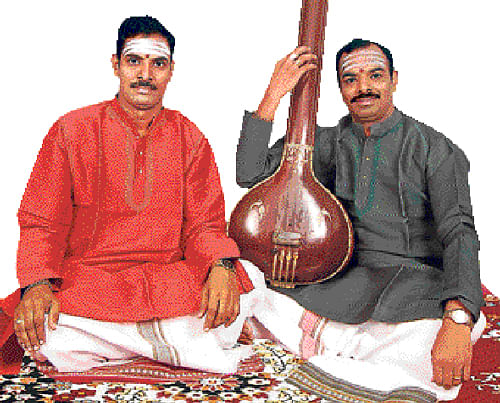 Vocal prowess Brothers Malladi Sreeramkumar & Malladi Ravikumar.