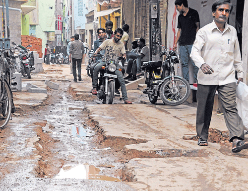 Betterment charges, taxes should translate to better civic amenities, say citizens. DH PHOTO / S K DINESH