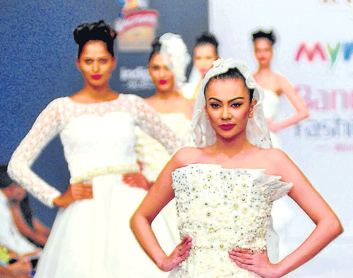 Elegant Models showcase  creations by Kamal Raj Manickath