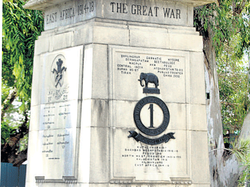 The war memorial in Bangalore.