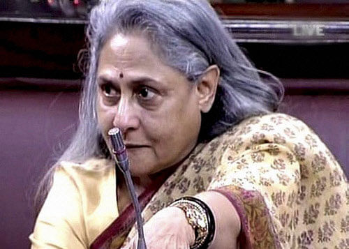 Samajwadi Party MP Jaya Bachchan has asked Union Information and Broadcasting Minister Prakash Javadekar to rein in the radio jockeys, who mimic parliamentarians in a derogatory manner besides using double-meaning words and cracking objectionable jokes on air. PTI photo