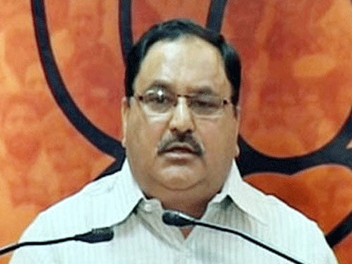 Prime Minister Narendra Modi's mission will be implemented by the party's new youthful team, BJP general secretary J.P. Nadda said here Saturday. PTI file photo