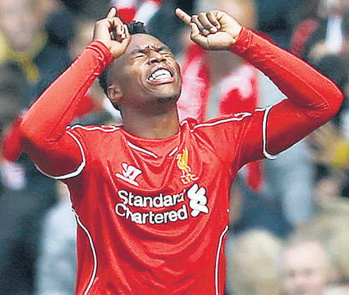 On song: Liverpool's Daniel Sturridge celebrates after  scoring the winner against Southampton. reuters